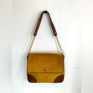 Vintage Kate Spade ♠️  New York Crossbody Shoulder Mustard Yellow Suede Handbag